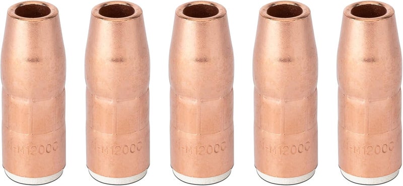 Hasweld Nozzle For N-M1200C 1/2" Flush AccuLock MDX Fits Miller MDX-250 MDX250 EZ-Select MIG Welding Guns Part 5-PK - Image 1